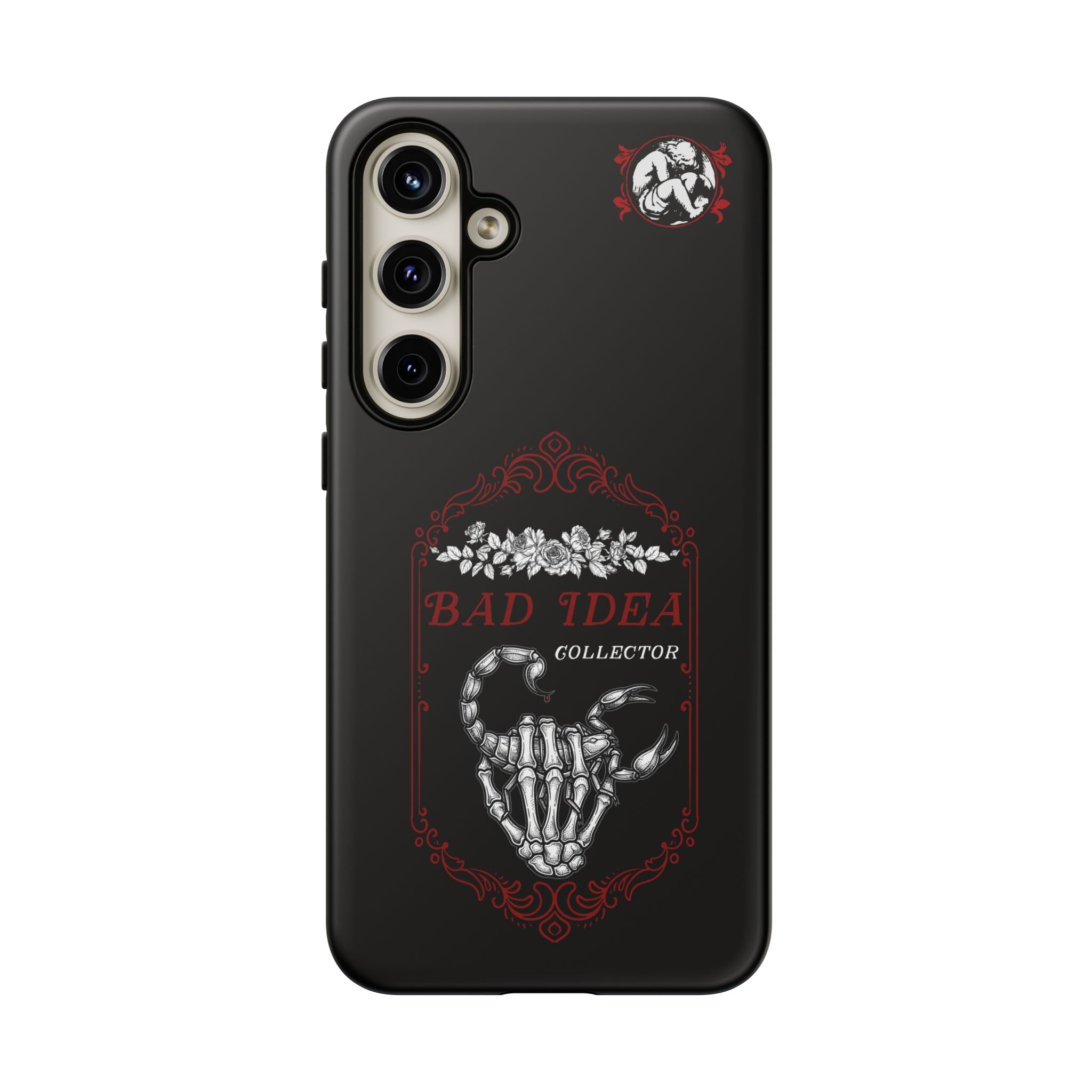 Phone Case — "Bad Idea Collector" Skeleton Heart Protective Case
