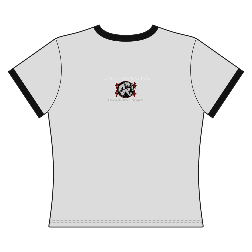 Professionally Unemployable Women's Ringer Tee — Gothic Text Graphic Top