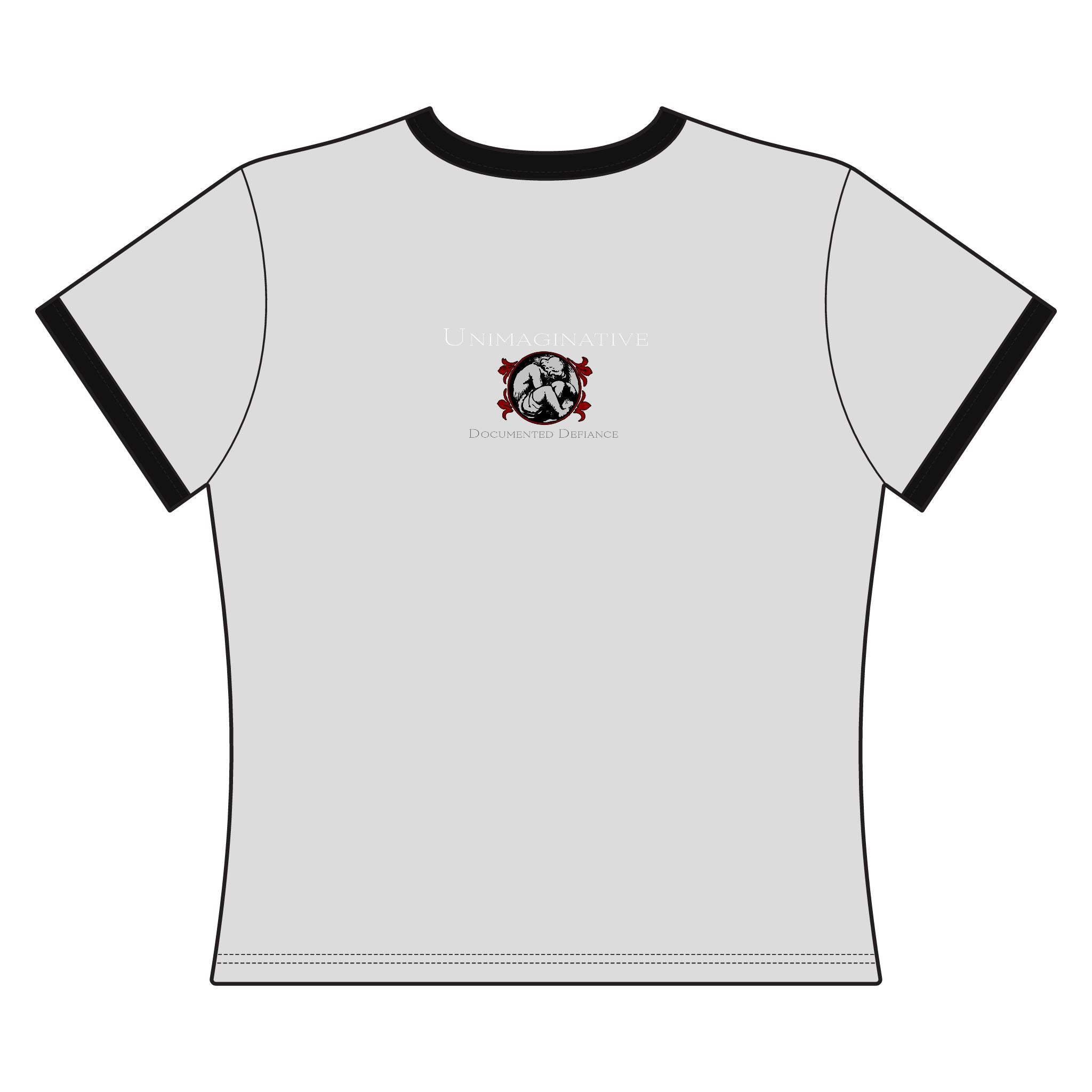 Professionally Unemployable Women's Ringer Tee — Gothic Text Graphic Top