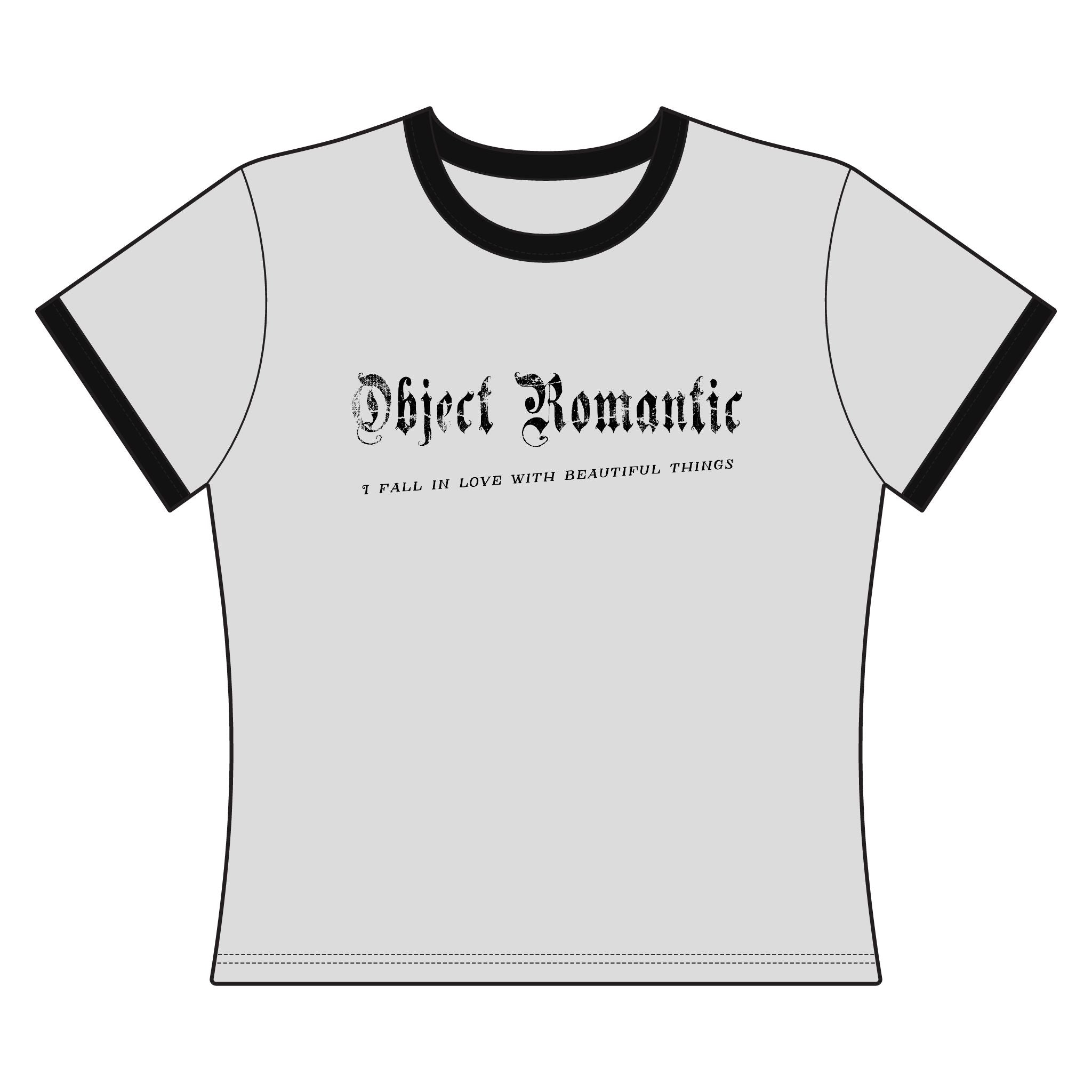 "Object Romantic" Ringer Tee — "I Fall in Love With Beautiful Things"
