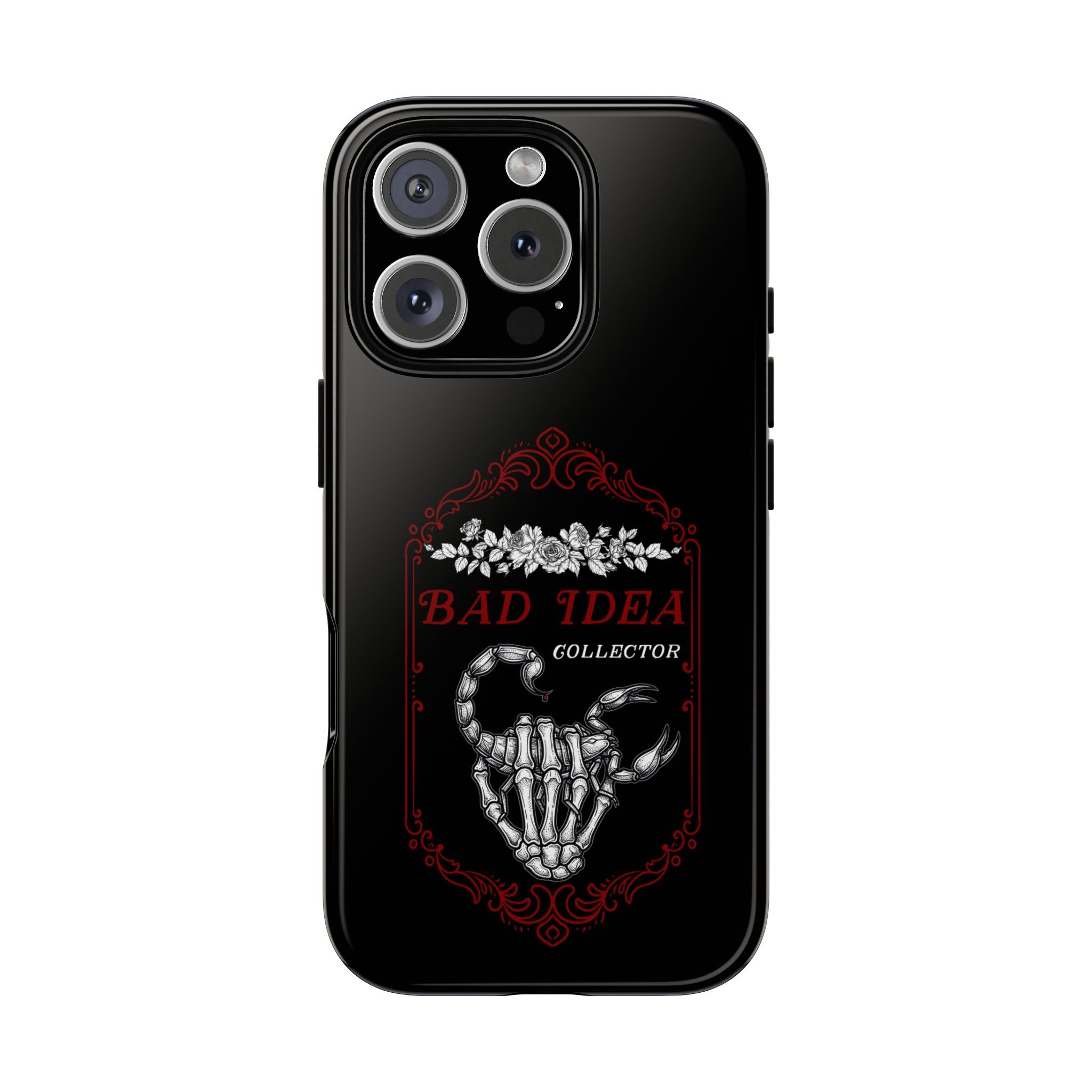 Phone Case — "Bad Idea Collector" Skeleton Heart Protective Case