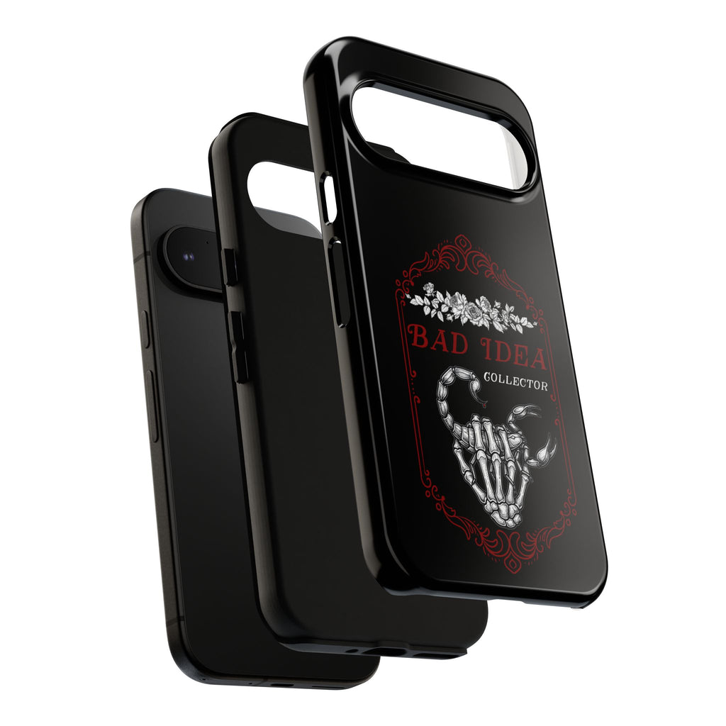 Phone Case — "Bad Idea Collector" Skeleton Heart Protective Case