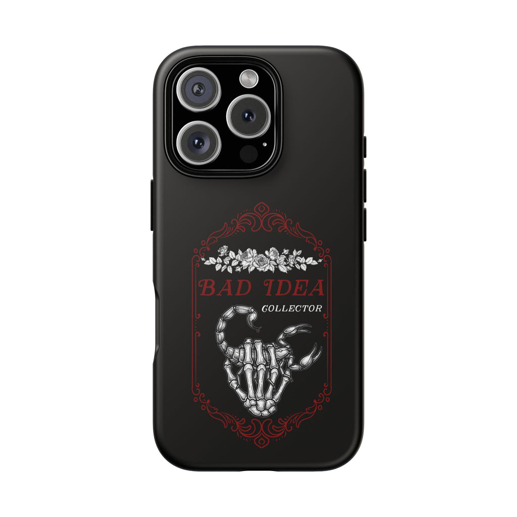 Phone Case — "Bad Idea Collector" Skeleton Heart Protective Case