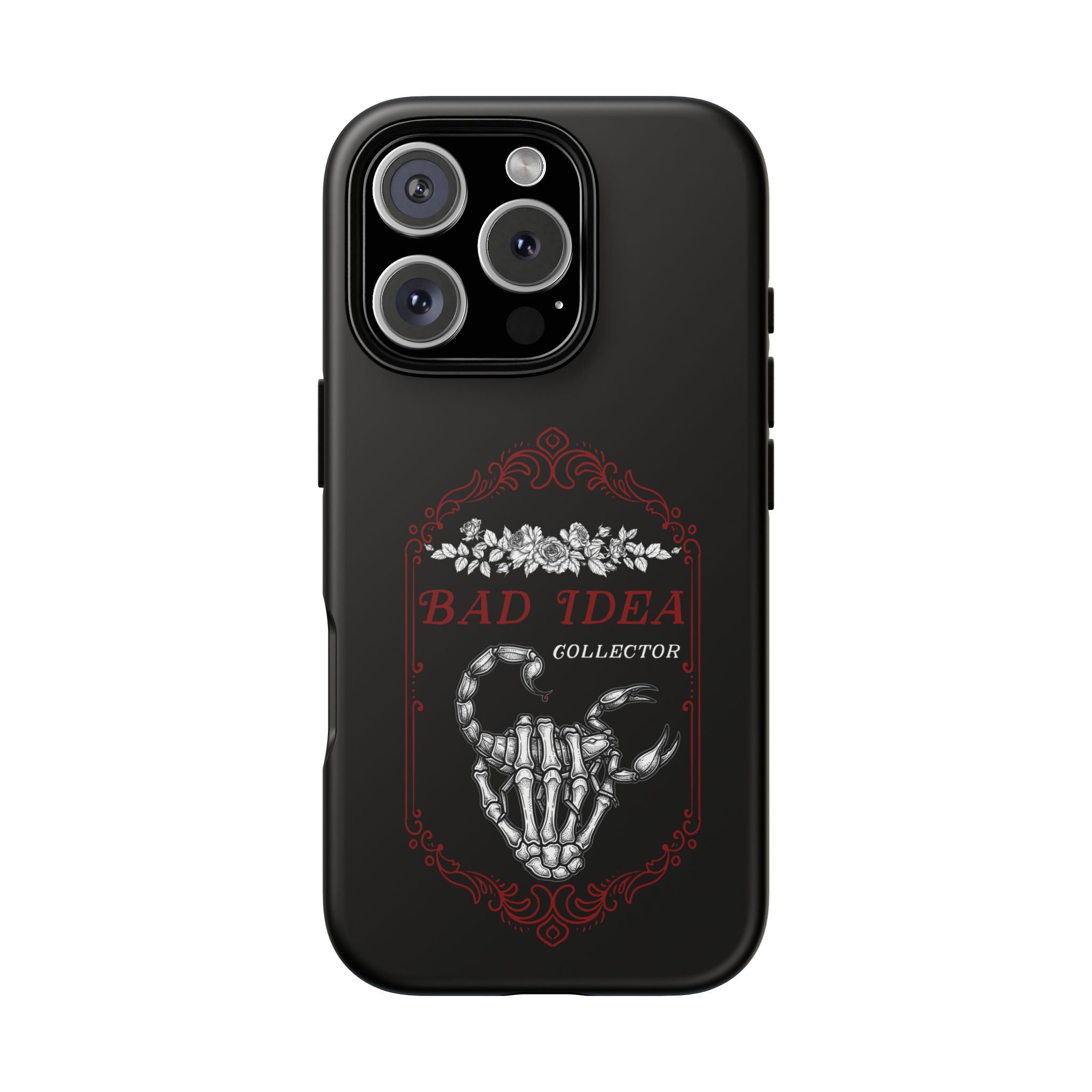 Phone Case — "Bad Idea Collector" Skeleton Heart Protective Case