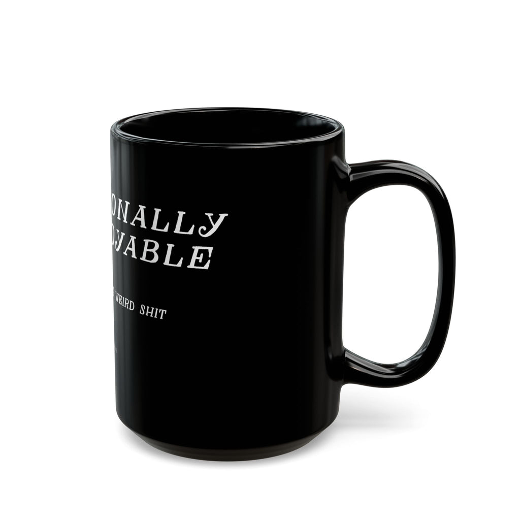 "Professionally Unemployable" Black Coffee Mug for Artists