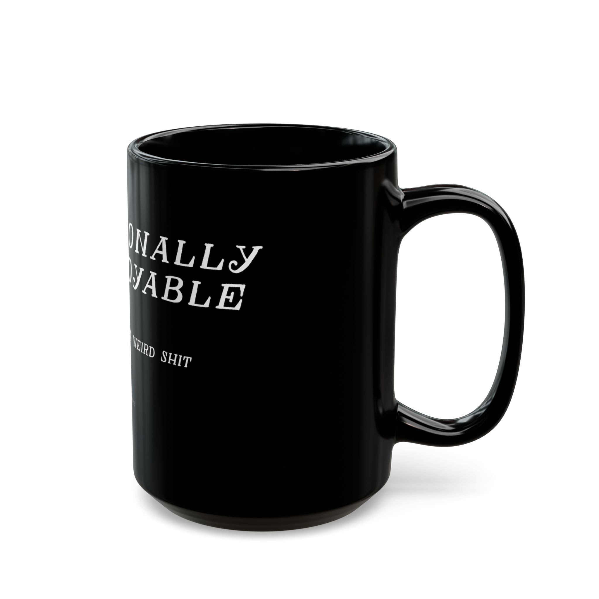 "Professionally Unemployable" Black Coffee Mug for Artists