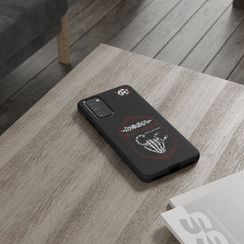 Phone Case — "Bad Idea Collector" Skeleton Heart Protective Case