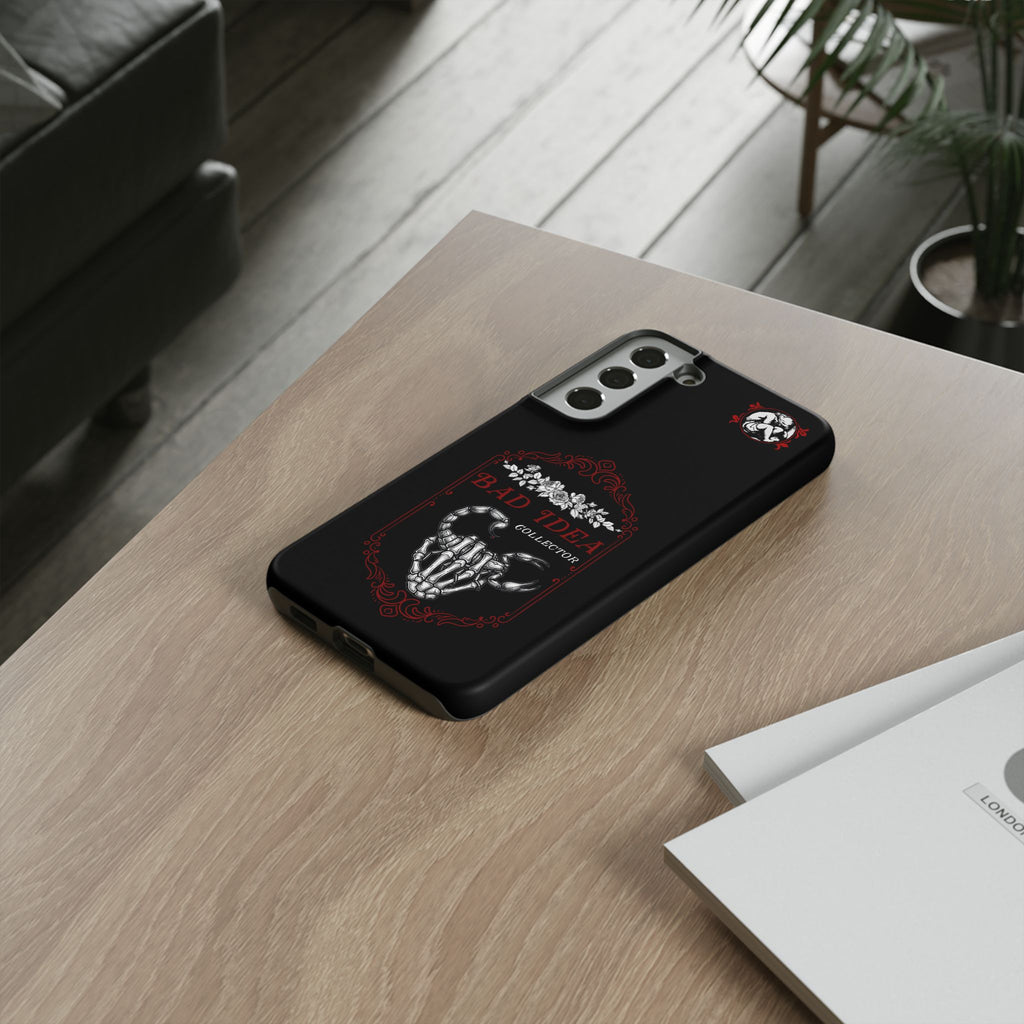 Phone Case — "Bad Idea Collector" Skeleton Heart Protective Case
