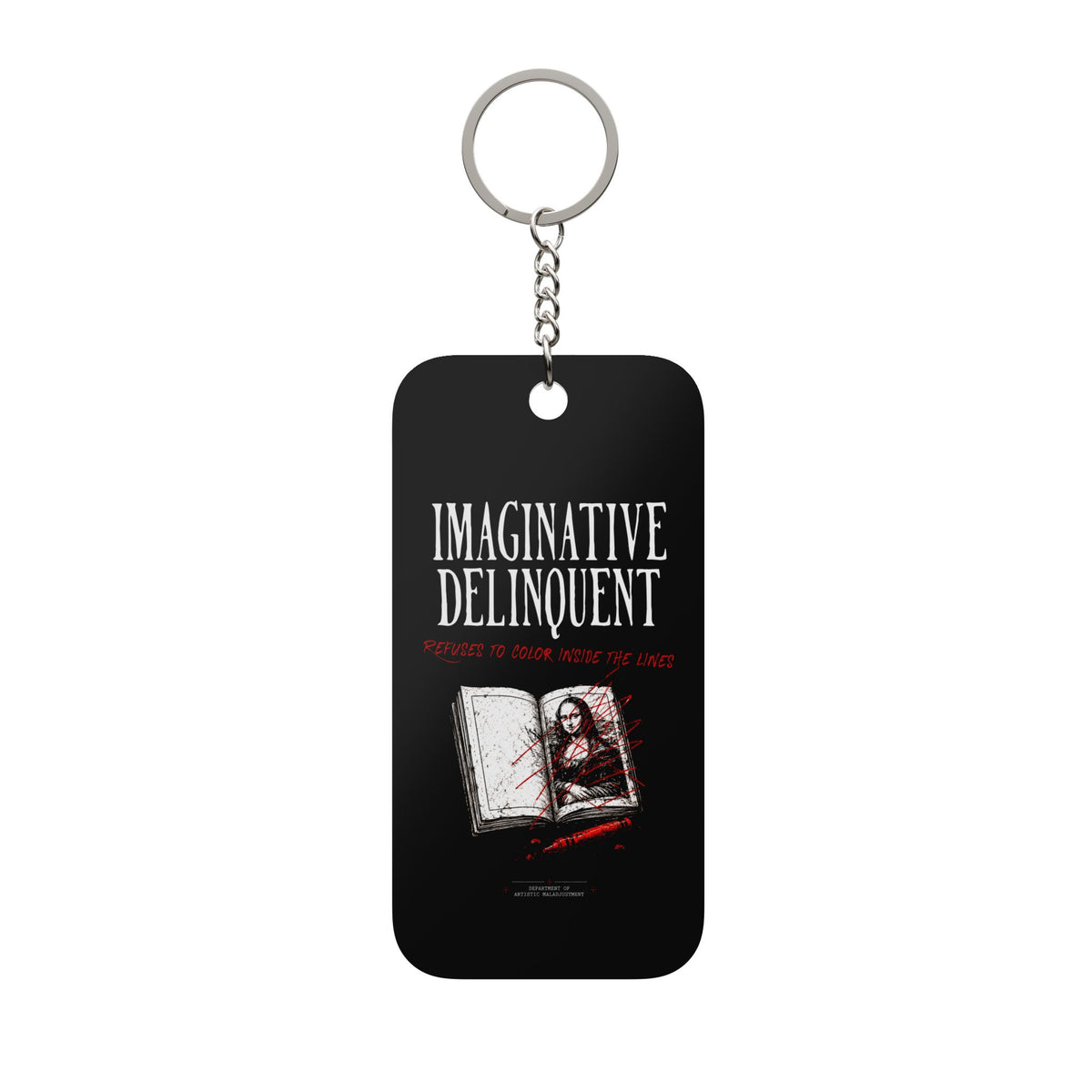 Imaginative Delinquent acrylic keychain charm from Unimaginative
