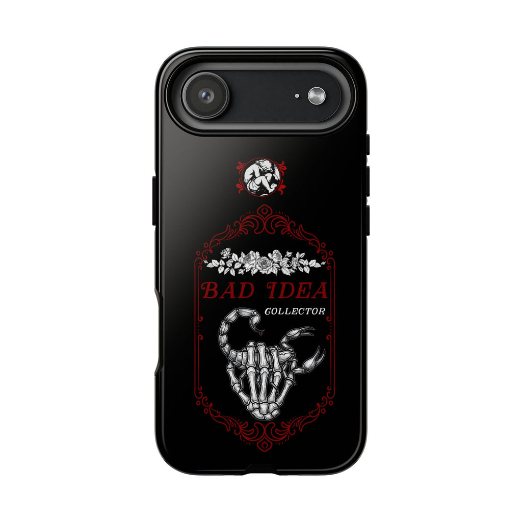 Phone Case — "Bad Idea Collector" Skeleton Heart Protective Case