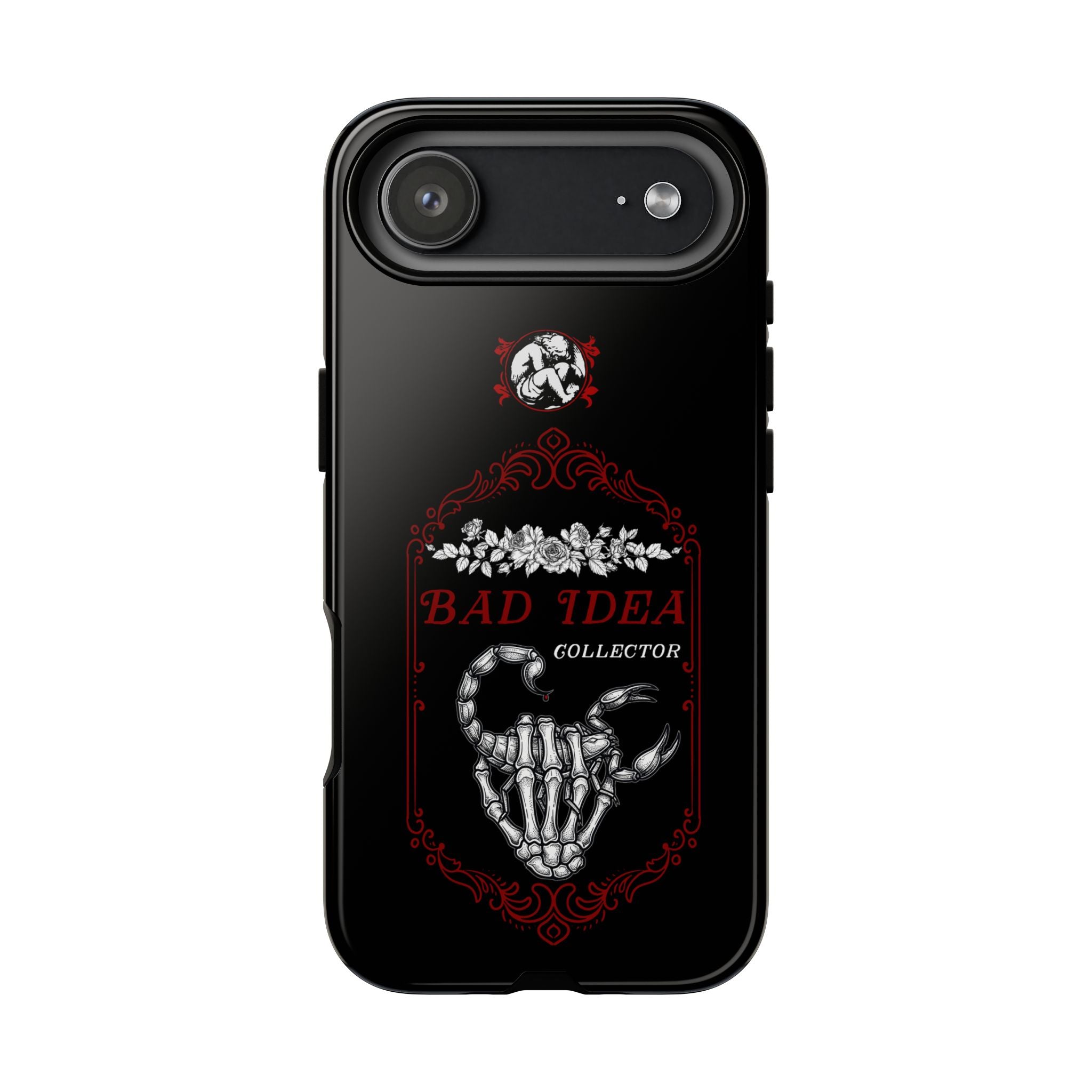 Phone Case — "Bad Idea Collector" Skeleton Heart Protective Case