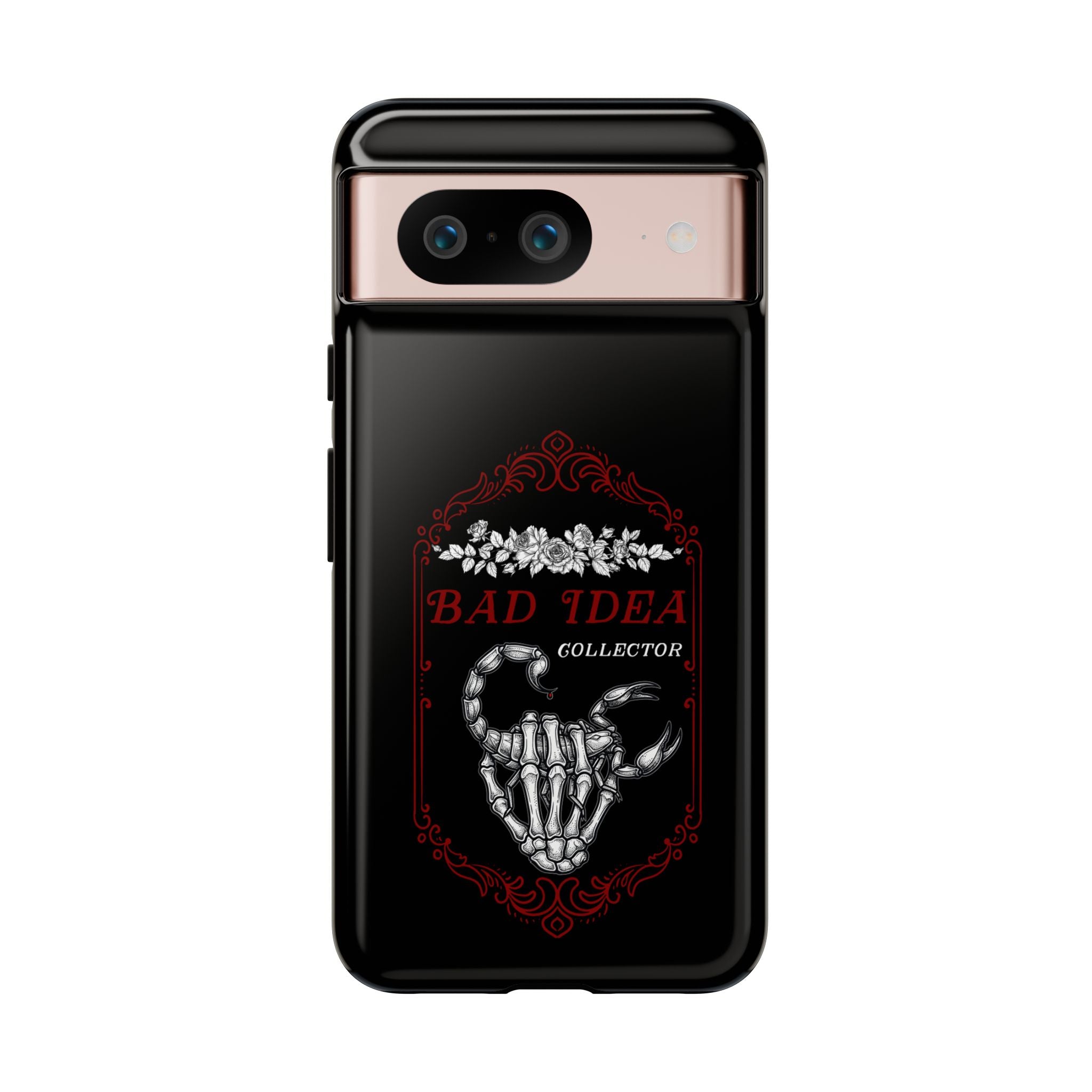 Phone Case — "Bad Idea Collector" Skeleton Heart Protective Case
