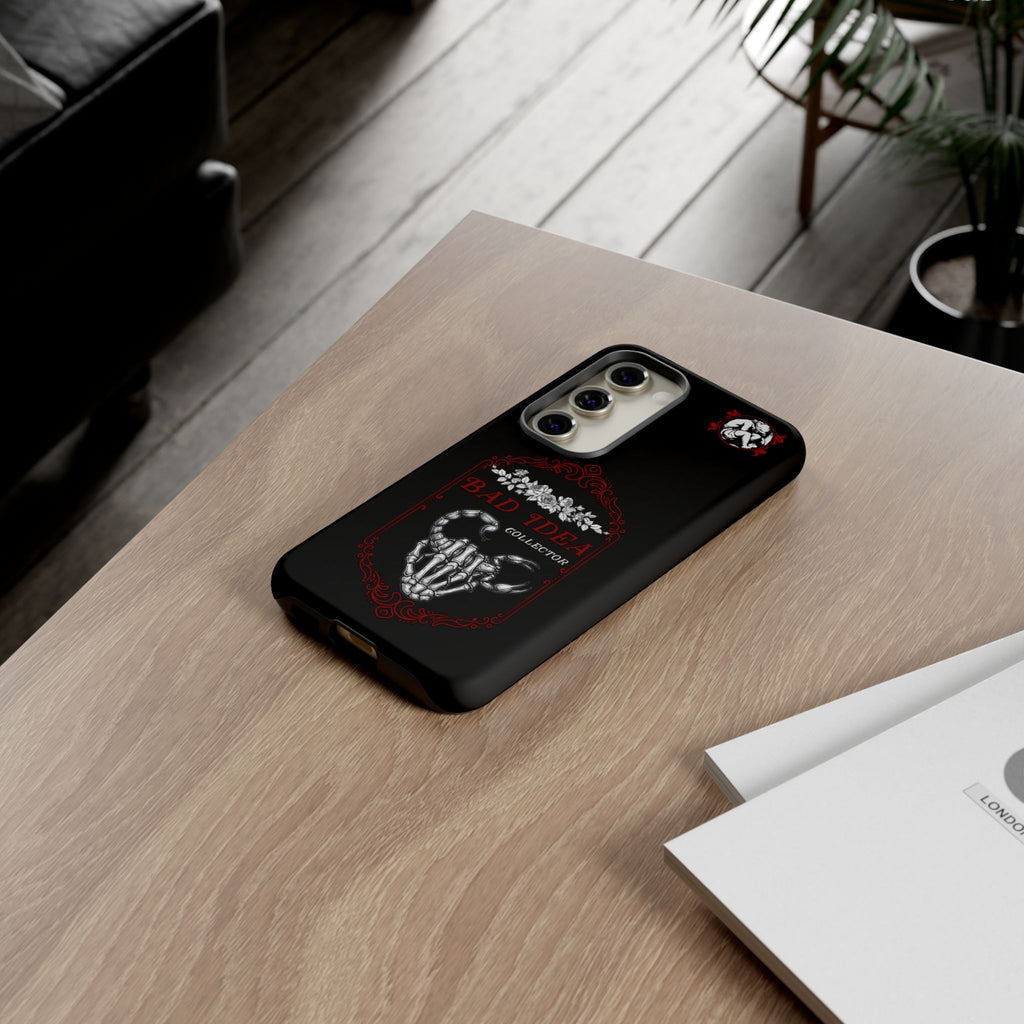 Phone Case — "Bad Idea Collector" Skeleton Heart Protective Case