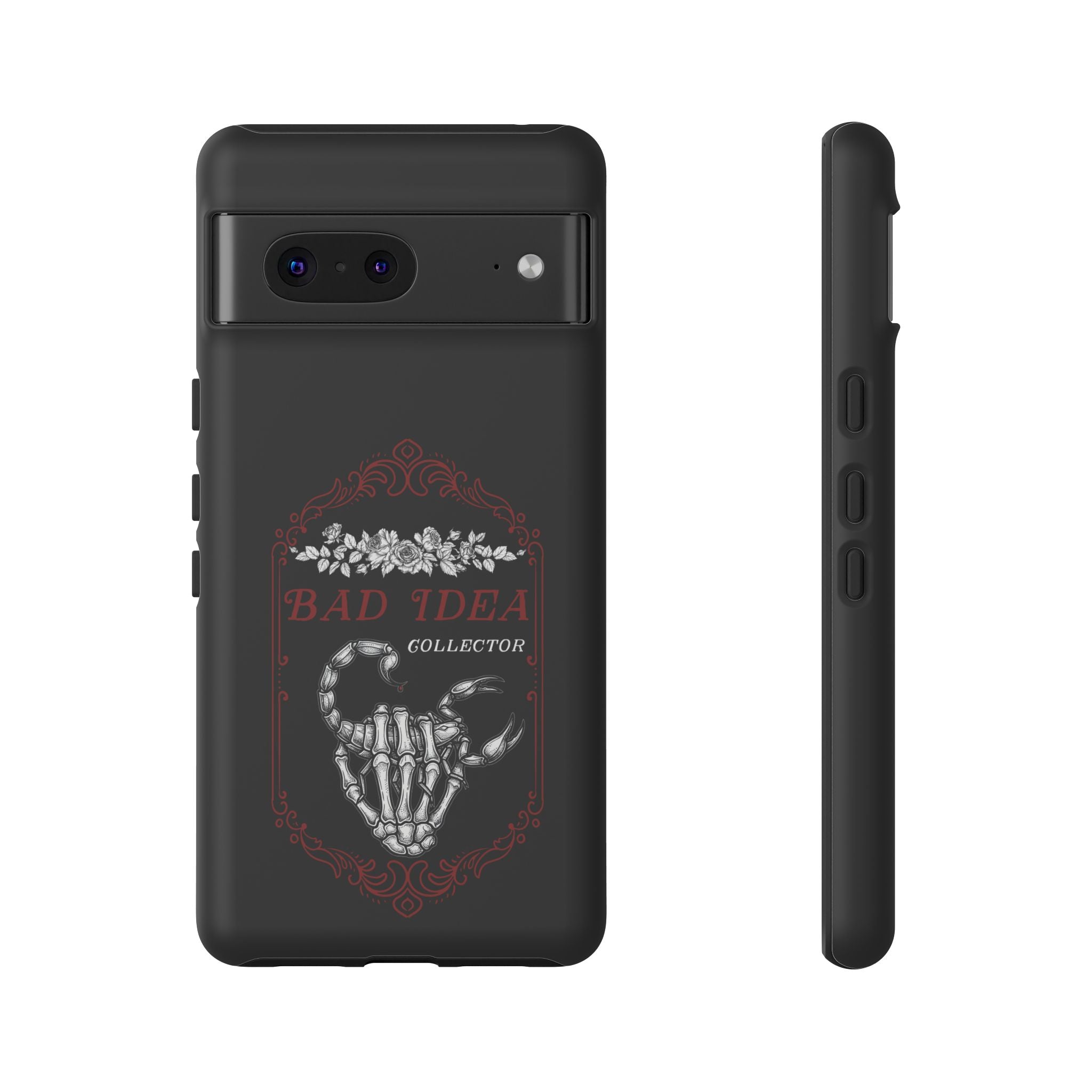 Phone Case — "Bad Idea Collector" Skeleton Heart Protective Case