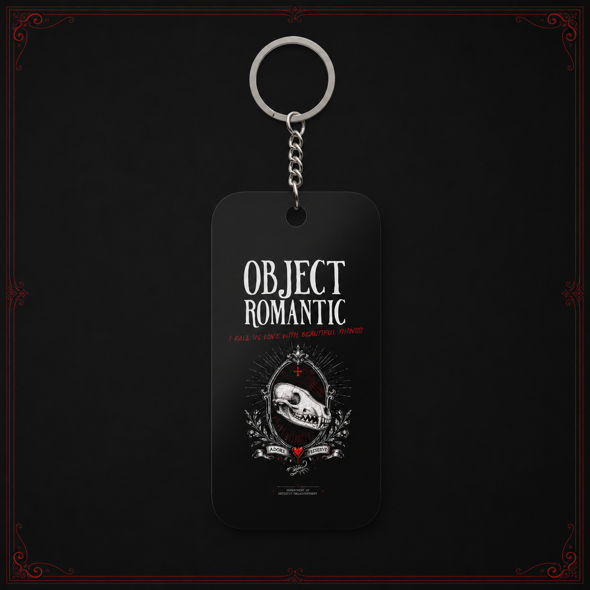 Object Romantic Keychain Charm