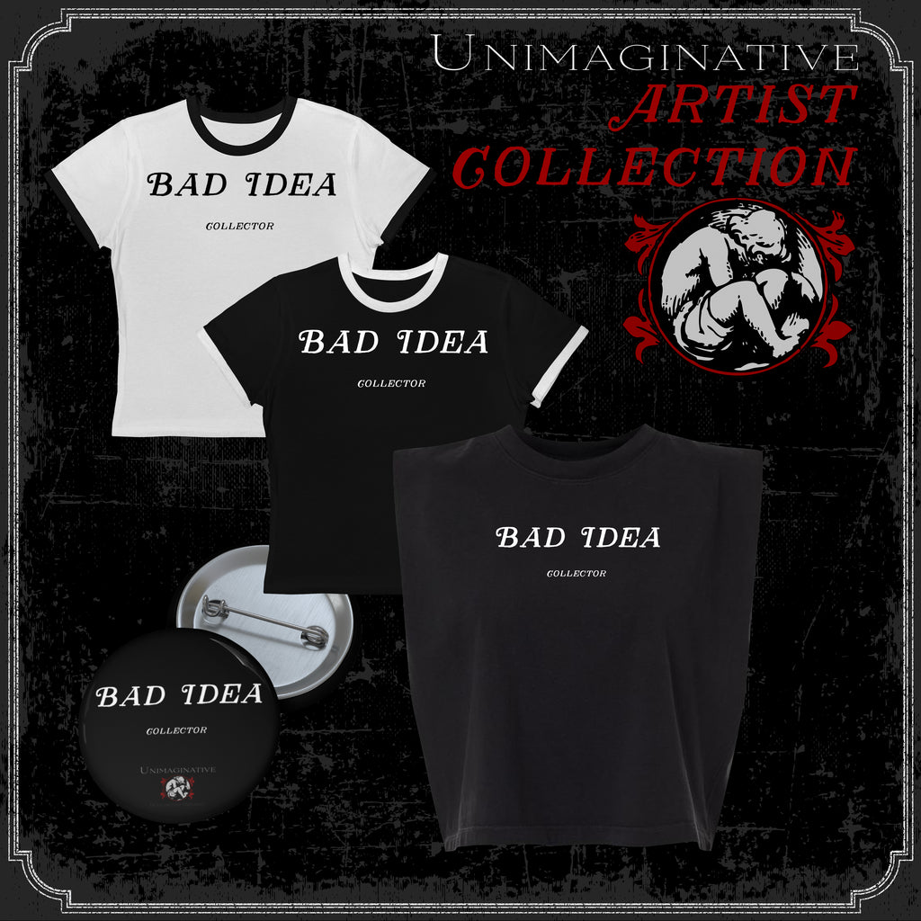 “Bad Idea Collector” Unisex Hooded Long Sleeve Tee