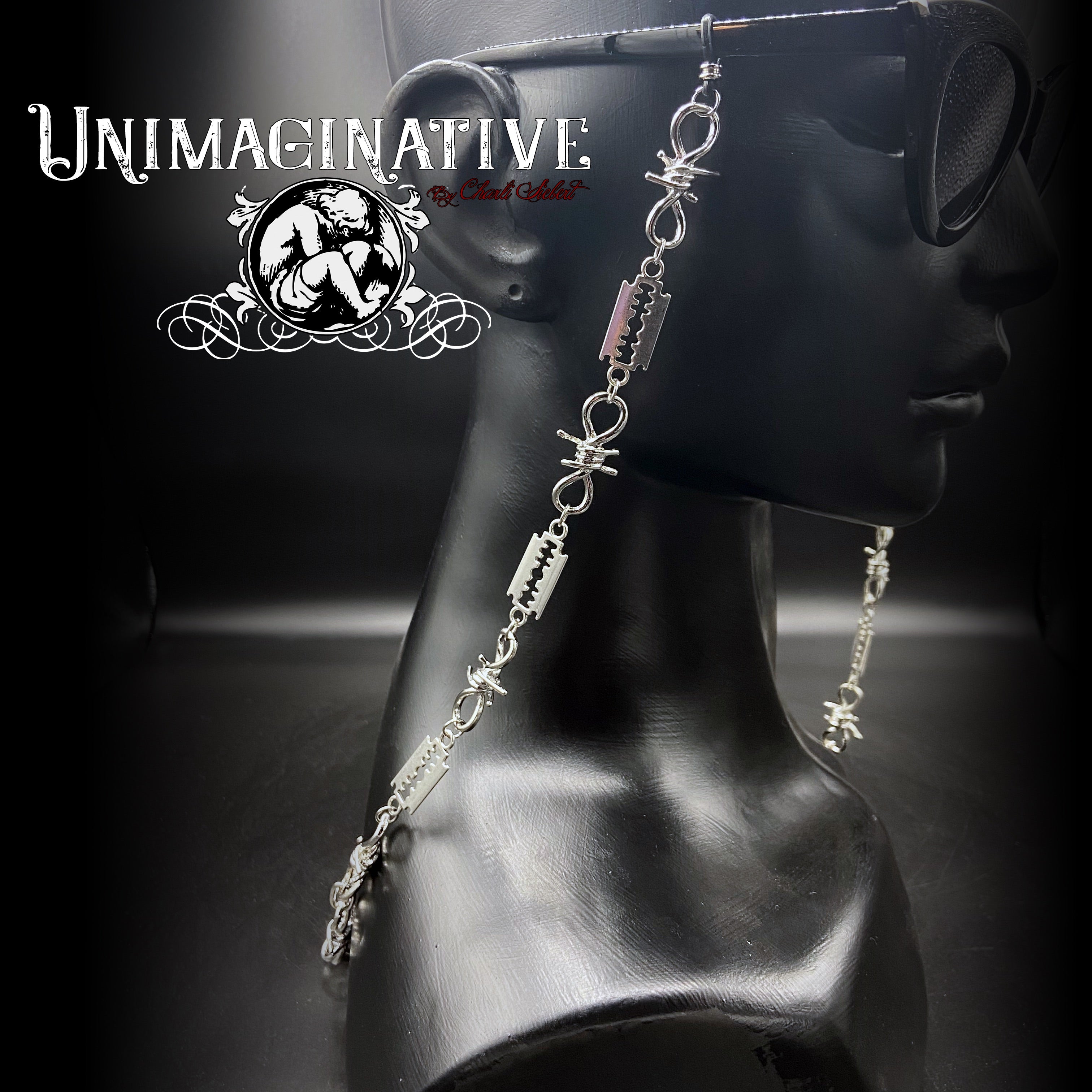 倒鉤和刀片眼鏡鏈