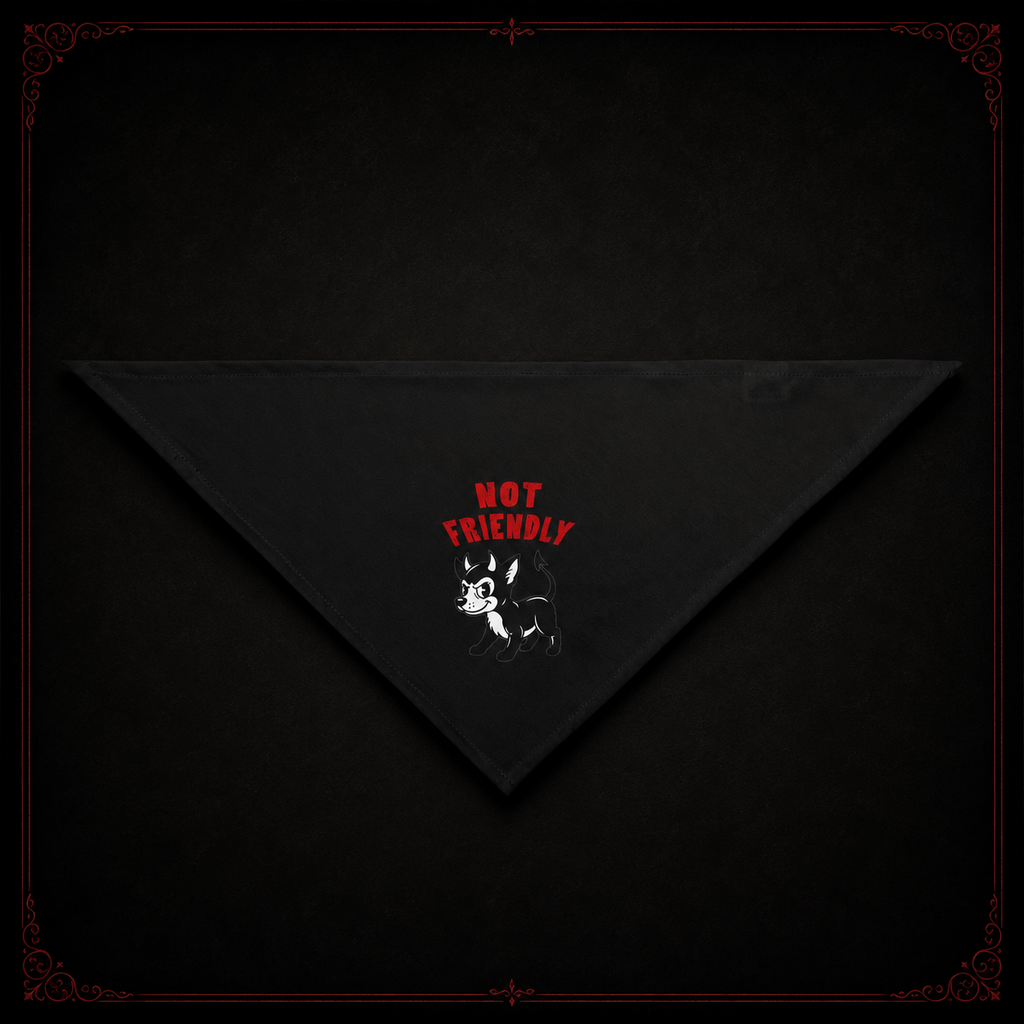 “Not Friendly” Pet Bandana