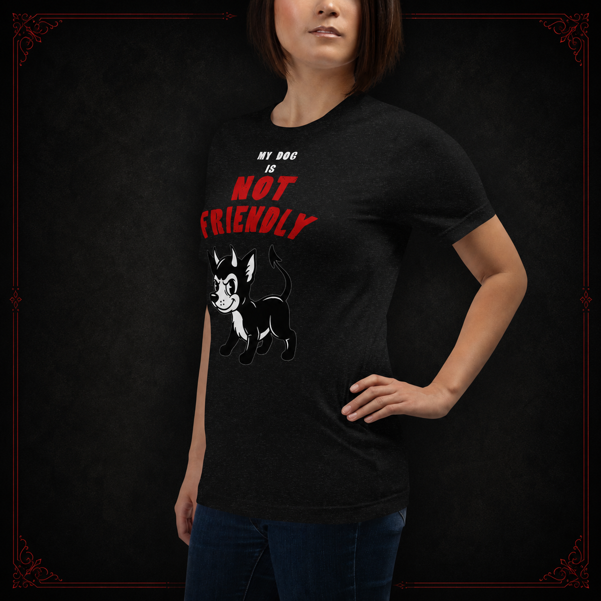 Dog Not Friendly Unisex t-shirt