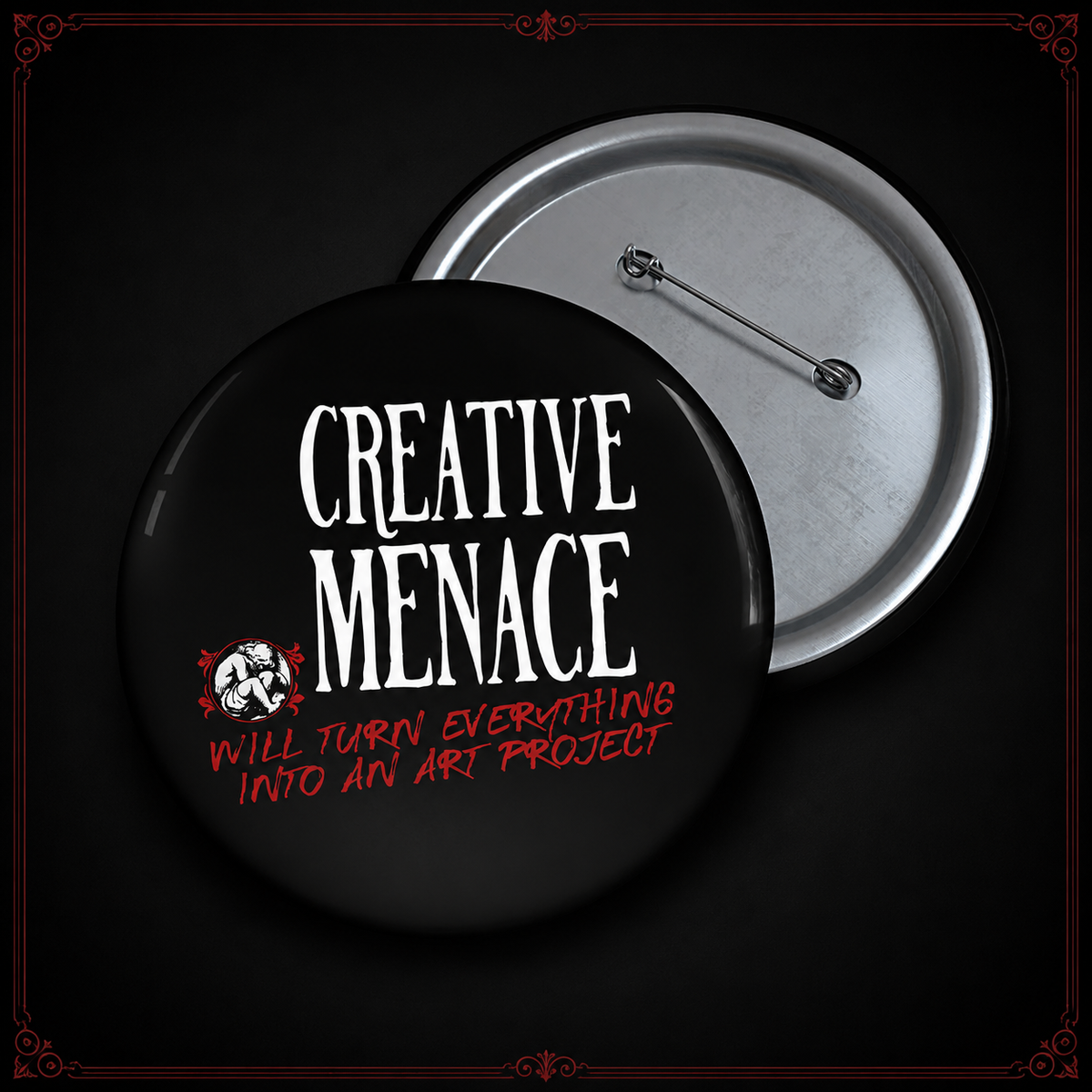 Creative Menace Custom Pin Buttons