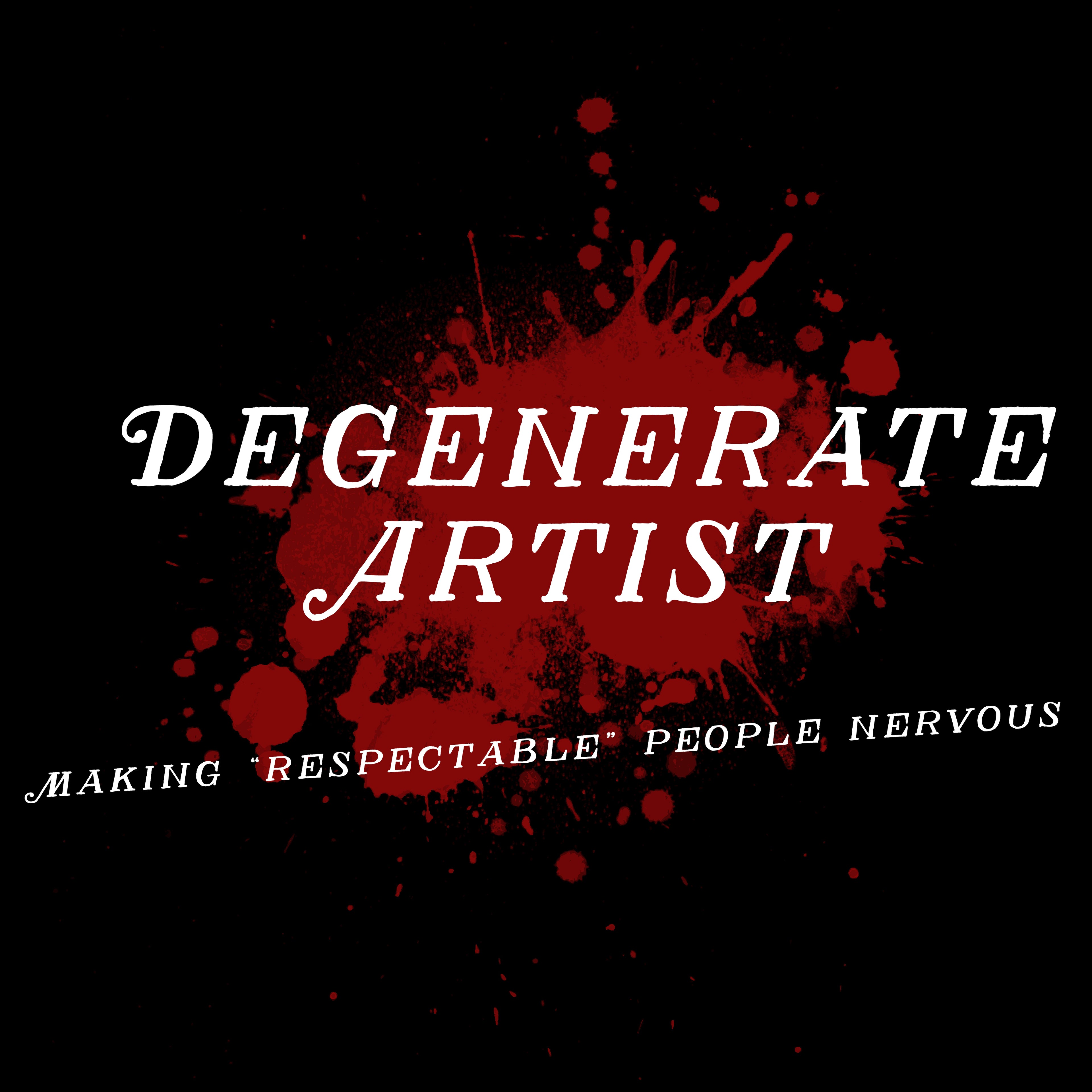 Degenerate Artist Black Coffee Mug