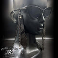 Chaîne de lunettes en cuir à pointes