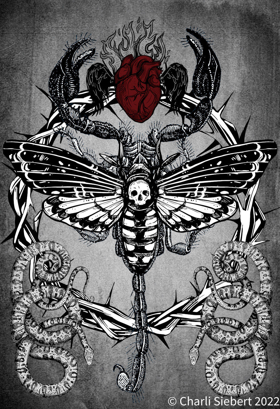 12. Scorpion Moth 2 - Walled Work