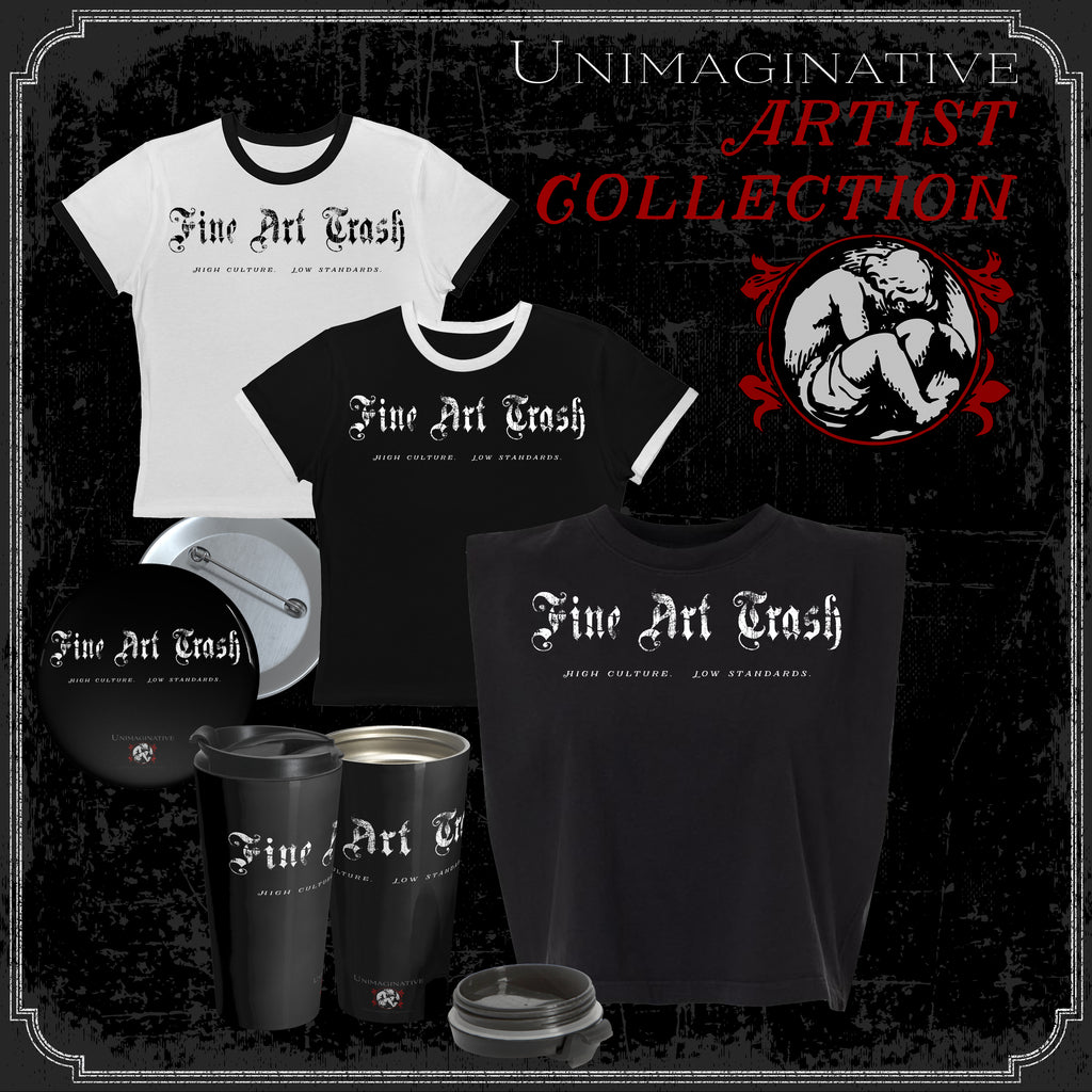 “Fine Art Trash” Unisex Hooded Long Sleeve Tee