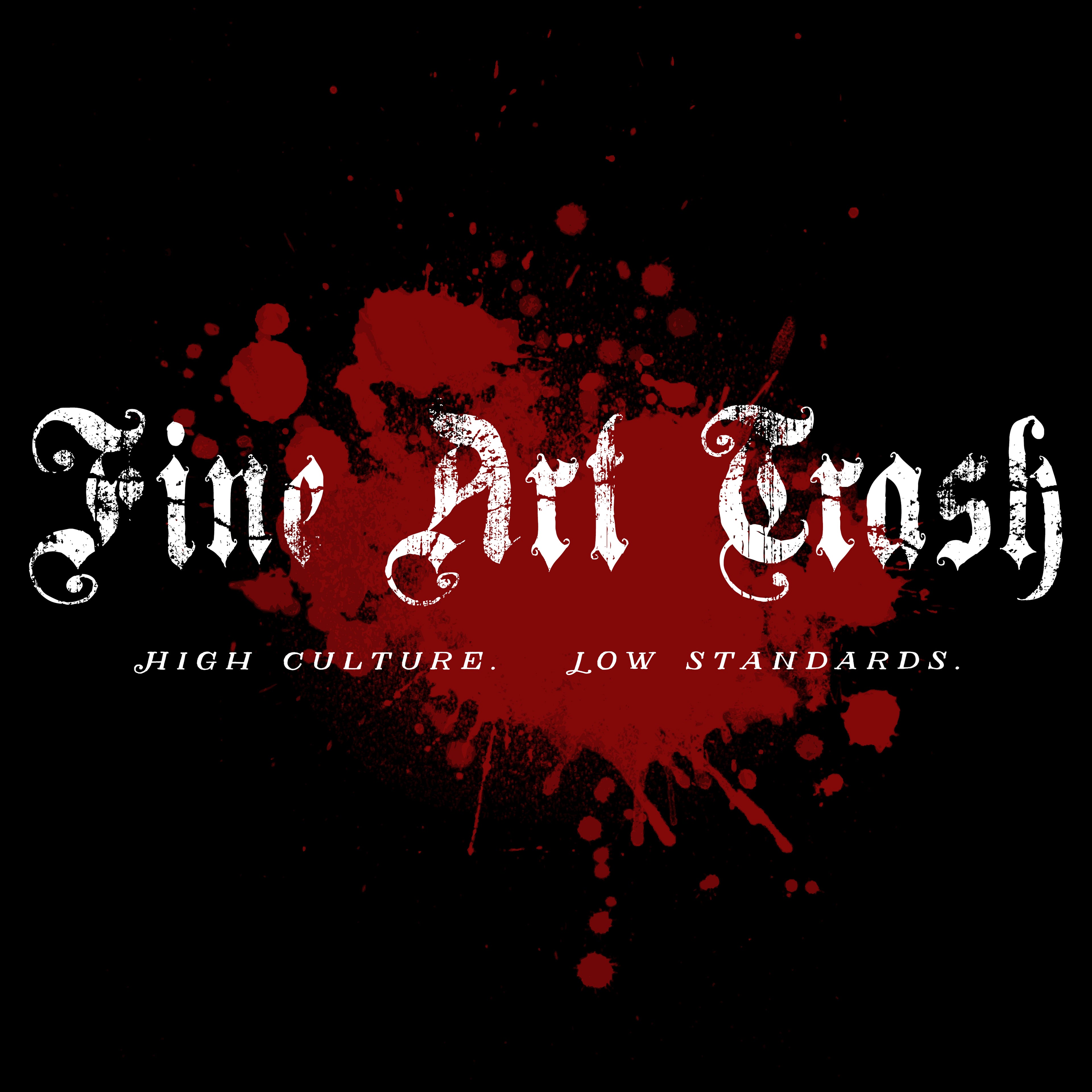 “Fine Art Trash” Unisex Hooded Long Sleeve Tee