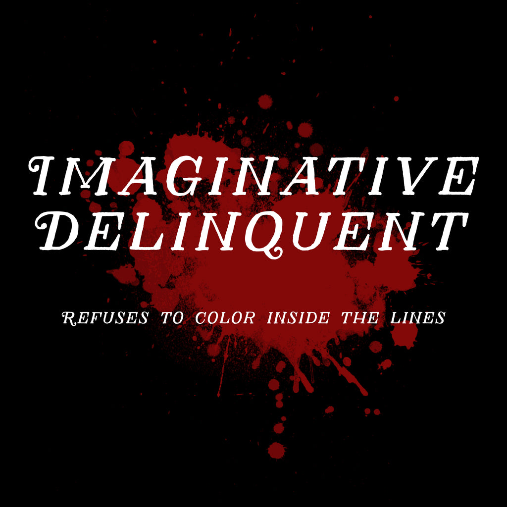 “Imaginative Delinquent” Unisex Hooded Long Sleeve Tee
