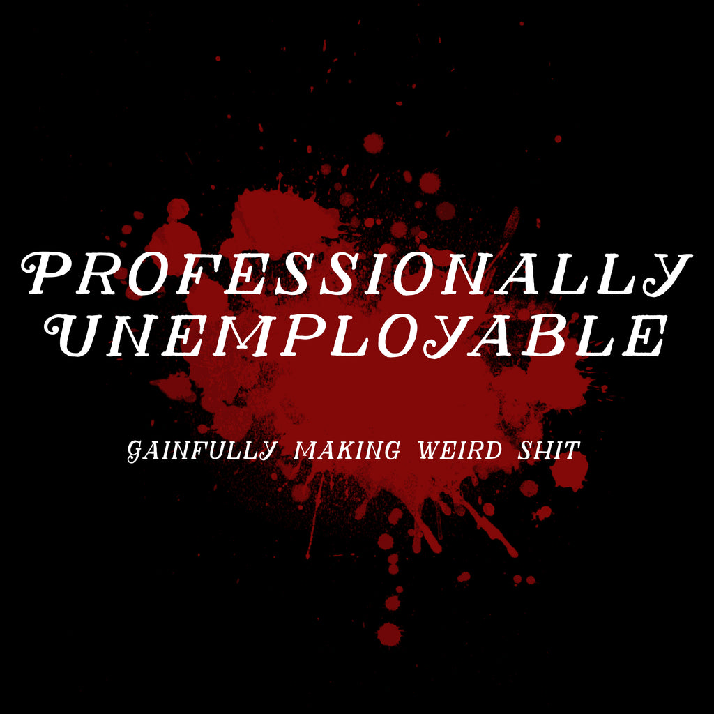 “Professionally Unemployable” Unisex Hooded Long Sleeve Tee