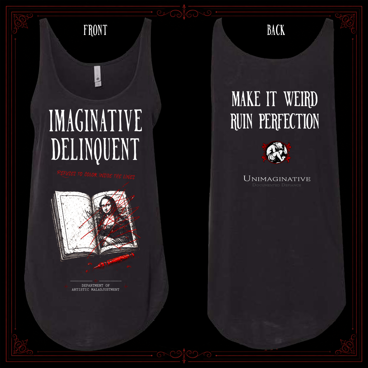 Imaginative Delinquent Women's Festival Tank