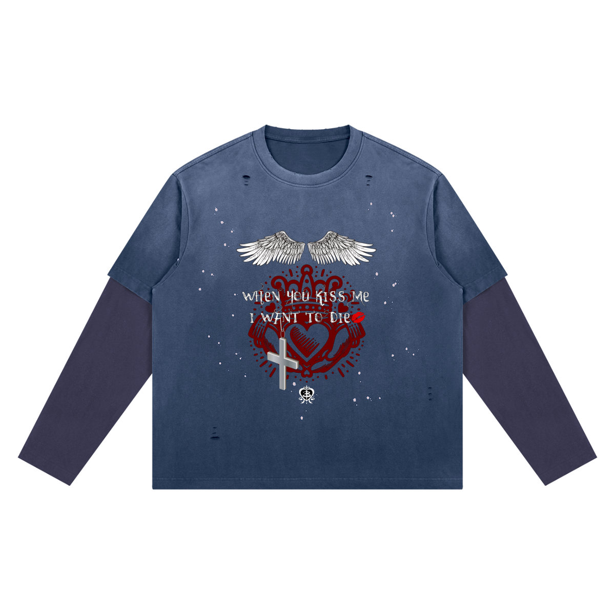 Additional product image of Unimaginative Buffy and Angel vintage-wash long-sleeve tee