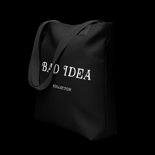 Bad Idea Collector Vol. 1 graphic tote bag, front product mockup