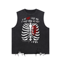 Once More Buffy-inspired graphic on an Unimaginative snow-washed raw-hem tank top