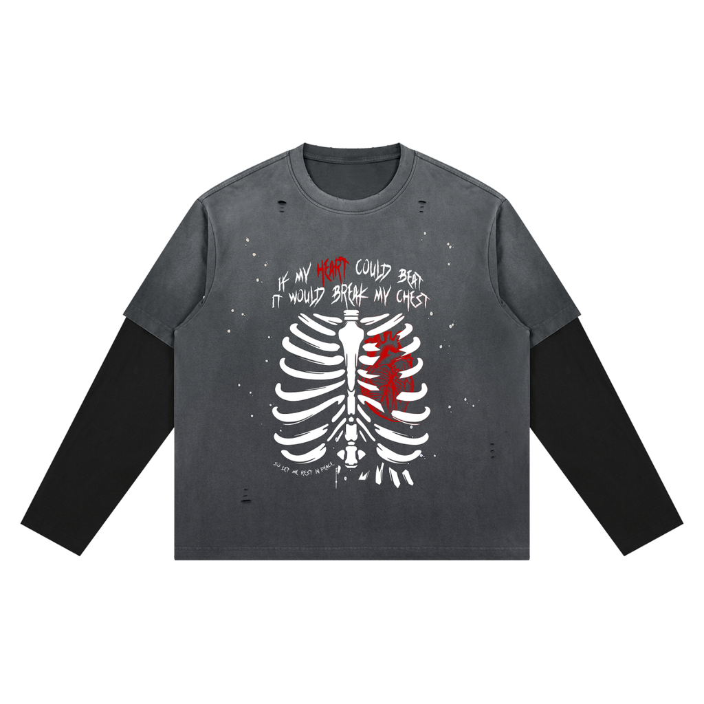 Additional product image of Unimaginative Once More vintage-wash long-sleeve tee