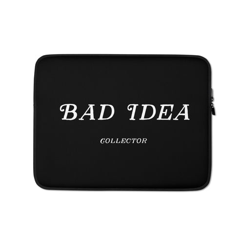 Bad Idea Collector Vol. 1 13-inch laptop sleeve, front product mockup