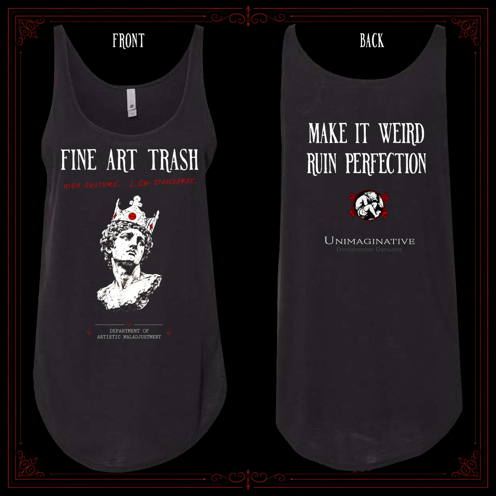 Fine Art Trash Women's Festival Tank