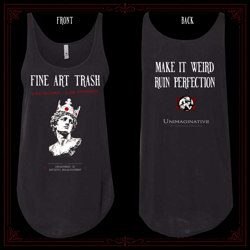 Fine Art Trash Women's Festival Tank